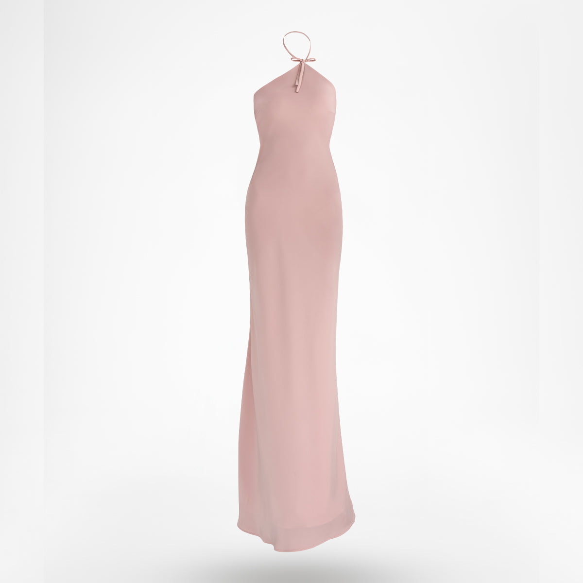 LILA – Đầm lụa dài cổ yếm