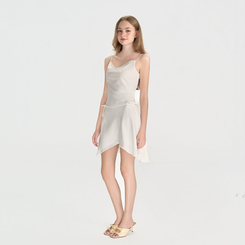 FAIRY – Đầm lụa cổ đổ