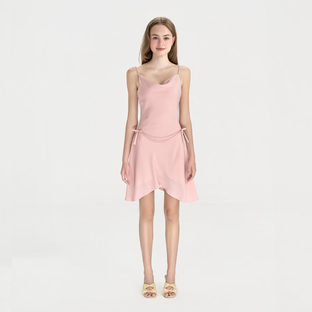 FAIRY – Đầm lụa cổ đổ